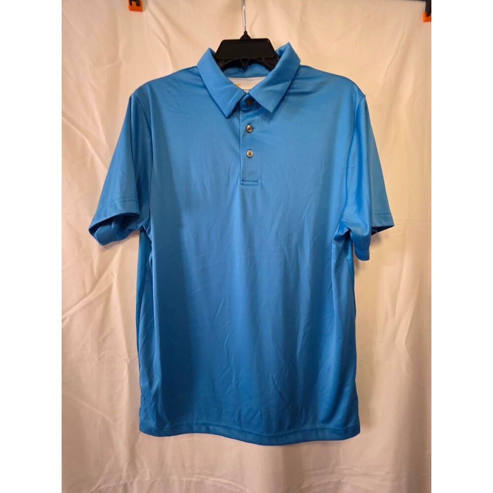 Nicklaus Varadero Graphic Polo Shirt Blue M 100% Polyester Made in Jordan